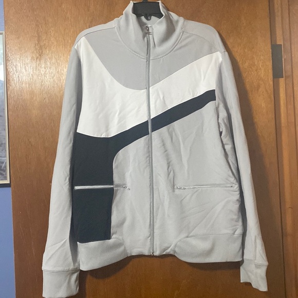 Kenneth Cole Other - Kenneth Cole Zip-up, double pocket track jacket, Grey, Black and White Size XL